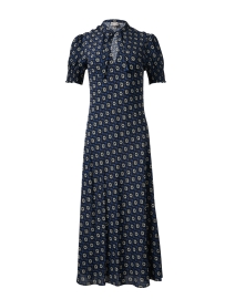 Product image thumbnail - Ines de la Fressange - Cerise Blue Print Dress