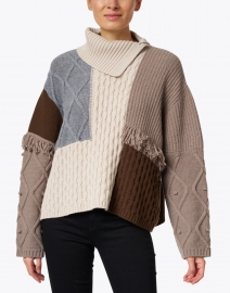 Weekend Max Mara - Visino Virgin Wool Patchwork Sweater 