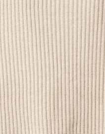 Fabric image thumbnail - White + Warren - Ivory Quarter Zip Sweater