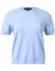 Product image thumbnail - Repeat Cashmere - Blue Cotton Cashmere Sweater