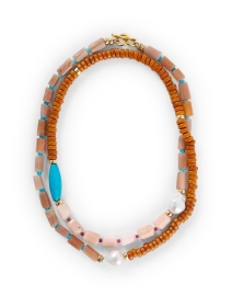 Product image thumbnail - Lizzie Fortunato - Cabana Pearl and Savannah Necklace