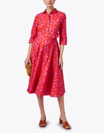 Look image thumbnail - Rosso35 - Red and Pink Geometric Printed Dress