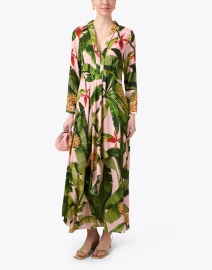Look image thumbnail - Farm Rio - Pink Tropical Print Dress