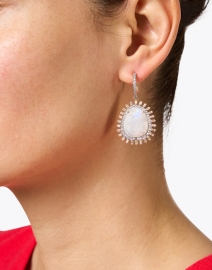 Look image thumbnail - Atelier Mon - Moonstone and Crystals Drop Earrings
