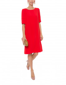 Red Tiered Sleeve Dress