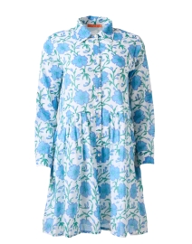 Poppy Blue Floral Shirt Dress