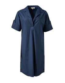 Product image thumbnail - Antonelli - Navy Poplin Shirt Dress