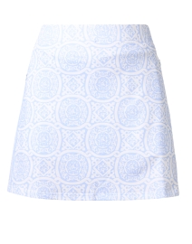 Product image thumbnail - Gretchen Scott - Periwinkle and White Tile Print Skort