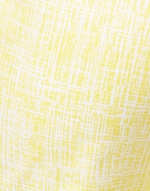 Piazza Sempione - Monia Yellow Etch Grid Print Stretch Cotton Pant