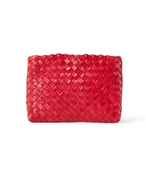 Back image thumbnail - Loeffler Randall - Marison Red Woven Leather Bag