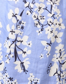 Fabric image thumbnail - Sail to Sable - Blue and White Print Linen Tunic Dress