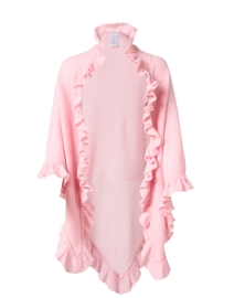 Product image thumbnail - Minnie Rose - Pink Cashmere Signature Ruffle Shawl