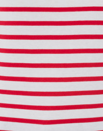 Fabric image thumbnail - Saint James - Minquidame White and Red Striped Cotton Top