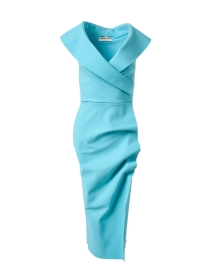 Fiynorc Turquoise Stretch Jersey Dress