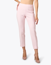 Front image thumbnail - Peserico - Pink Stretch Pull On Pant