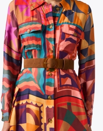 Look image thumbnail - Lizzie Fortunato - Louise Sienna Brown Suede Belt