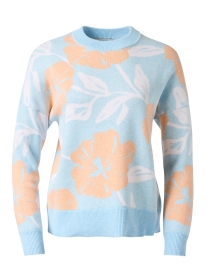 Blue Multi Floral Cotton Sweater