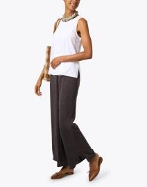 Look image thumbnail - Eileen Fisher - White Stretch Jersey Knit Tank