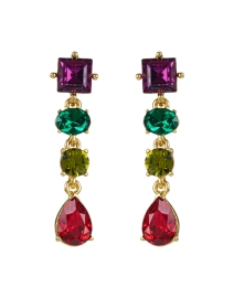 Product image thumbnail - Oscar de la Renta - Emma Multi Crystal Drop Earrings