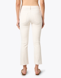 Back image thumbnail - Mother - The Insider Ivory Crop Step Hem Jean