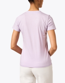 Back image thumbnail - Vince - Lavender Cotton T-Shirt