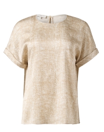 Product image thumbnail - Lafayette 148 New York - Beige Silk Top