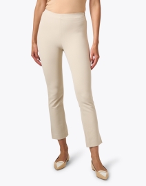 Front image thumbnail - Vince - Ivory Crop Flare Stretch Pant