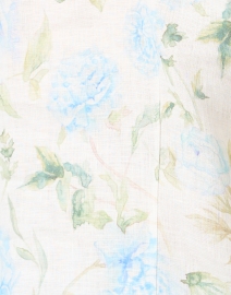 Fabric image thumbnail - Connie Roberson - Ronette Blue and Green Print Linen Jacket