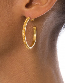Siena Gold Medium Hoop Earrings