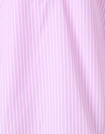 Fabric image thumbnail - Dovima Paris - Wren Lilac and White Stripe Cotton Shirt
