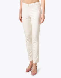 Front image thumbnail - Peace of Cloth - Kaylee Cream Stretch Knit Pant