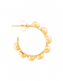 Back image thumbnail - Sylvia Toledano - Mini Gold Hoop Earrings
