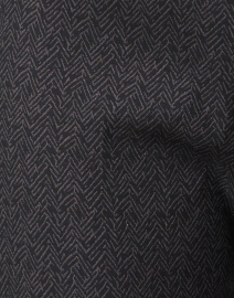Fabric image thumbnail - Elliott Lauren - Grey Print Stretch Pull On Ankle Pant