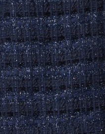 Fabric image thumbnail - Sail to Sable - Navy Sparkle Tweed Cowl Neck Top