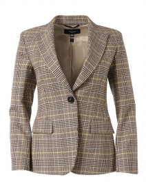 Golfo Black and Yellow Houndstooth Jacket