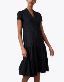 Front image thumbnail - Jude Connally - Libby Black Tiered Dress