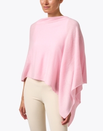 Front image thumbnail - Minnie Rose - Pink Cashmere Ruana