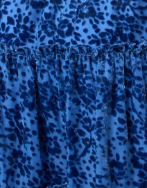 Fabric image thumbnail - Shoshanna - Sasha Blue Floral Velvet Dress