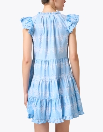 Back image thumbnail - Sail to Sable - Blue Print Cotton Dress