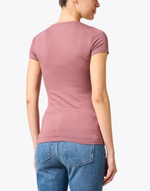 Back image thumbnail - Majestic Filatures - Taupe Stretch Tee