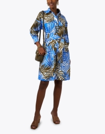 Look image thumbnail - Sara Roka - Ekatery Multi Fern Print Shirt Dress