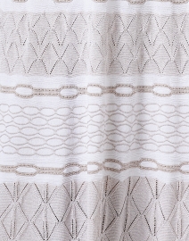 Fabric image thumbnail - D.Exterior - White Jacquard Knit Dress