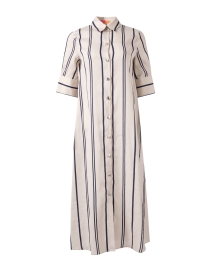 Vilagallo - Izzy Navy Stripe Shirt Dress