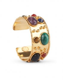 Fabric image thumbnail - Sylvia Toledano - Faceted Byzance Multi Stoned Cuff Bracelet