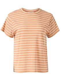 Product image thumbnail - Vince - Orange and White Striped Tee