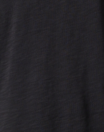Fabric image thumbnail - Elliott Lauren - Black Cotton Ruched Sleeve Top