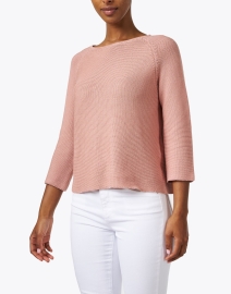 Front image thumbnail - Weekend Max Mara - Adotto Pink Cotton Sweater