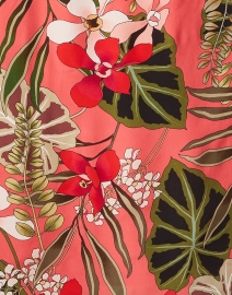 Fabric image thumbnail - Marc Cain - Coral Floral Print Shift Dress