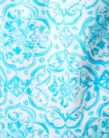 Fabric image thumbnail - Jude Connally - Kerry Aqua Tile Print Dress