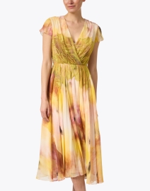 Front image thumbnail - Jason Wu Collection - Floral Chiffon Dress with Lace Detail